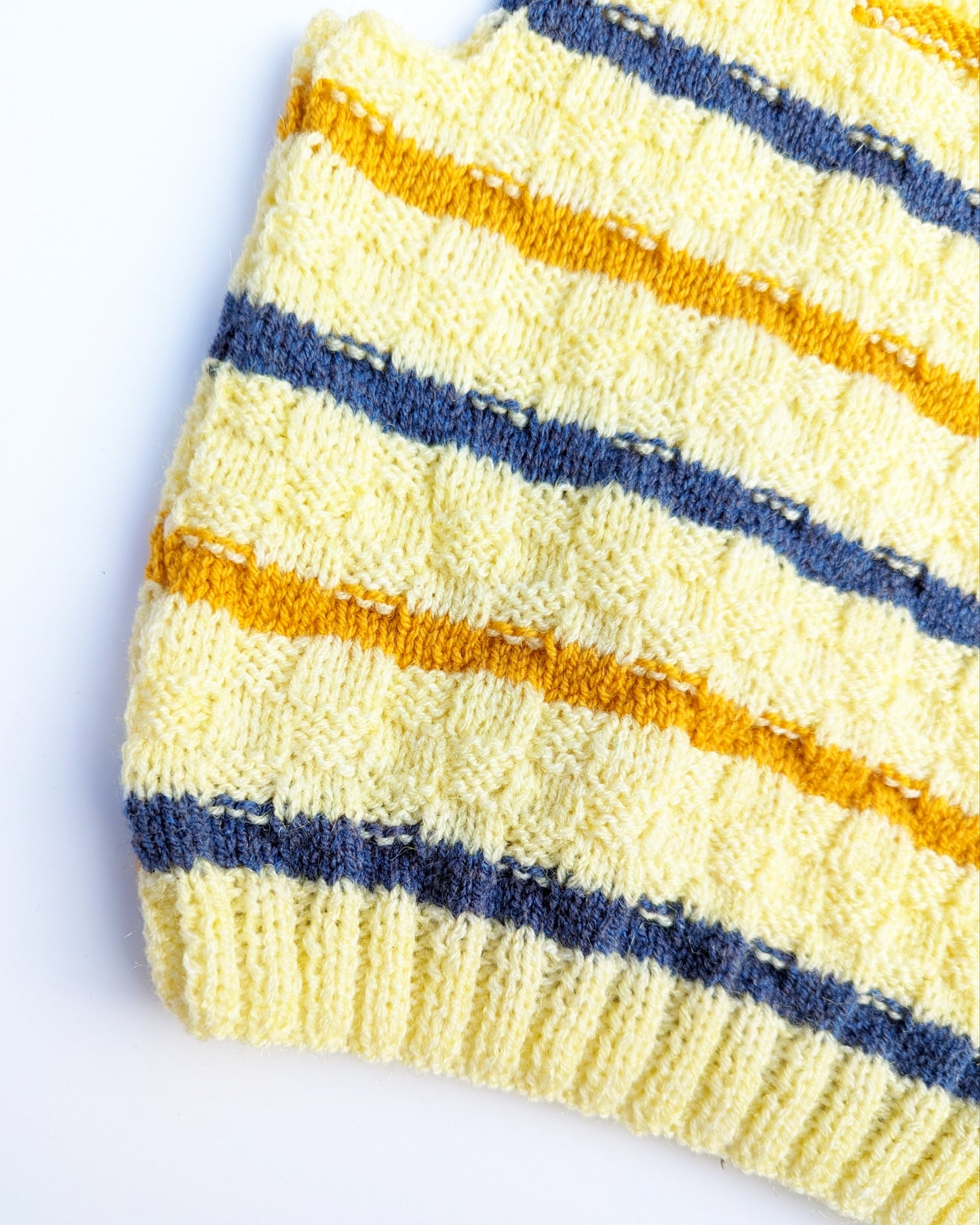 Cream Stripe Sleeveless Tank 3-4 years