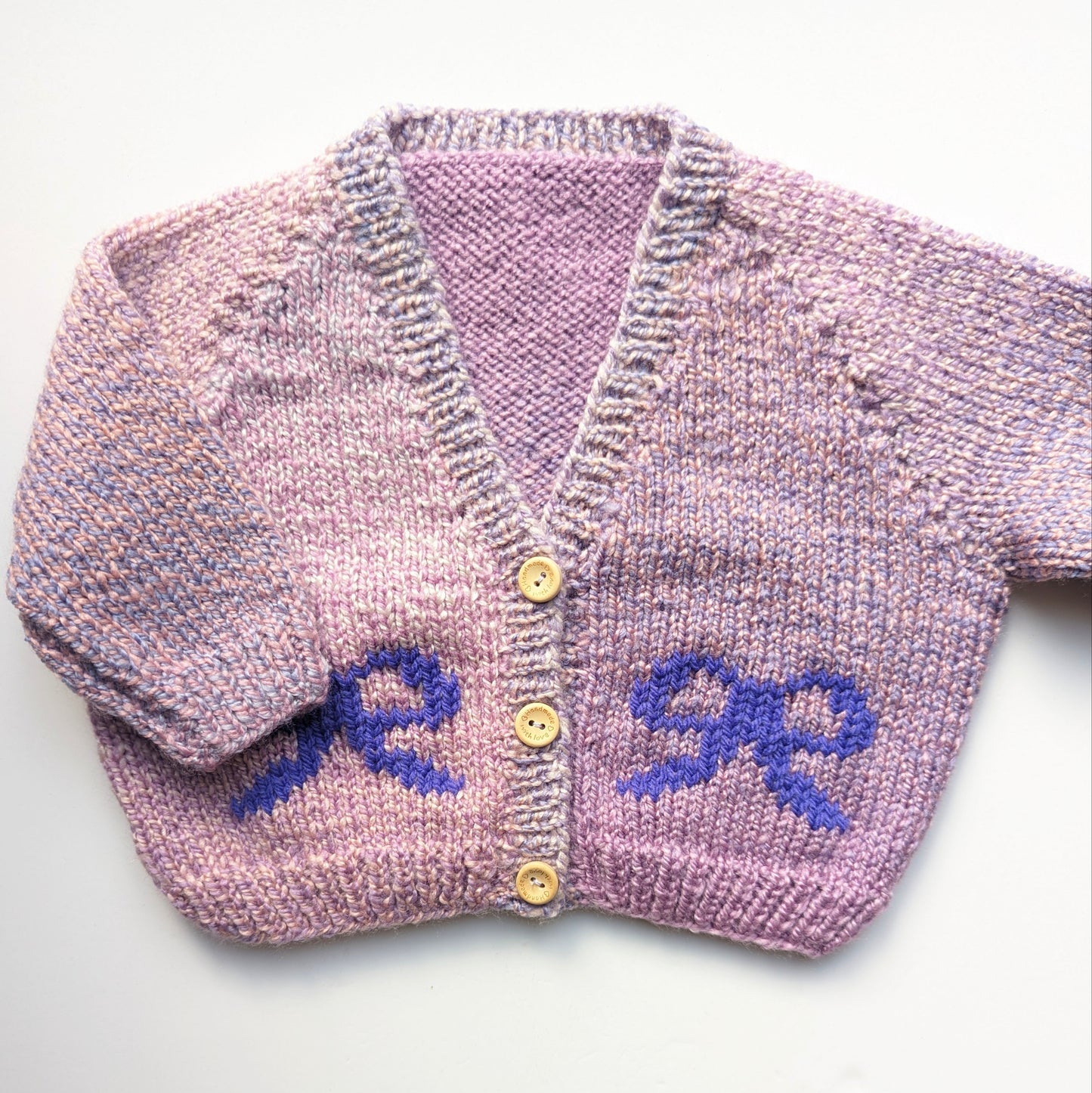 Purple Bow Cardigan 6-12 months
