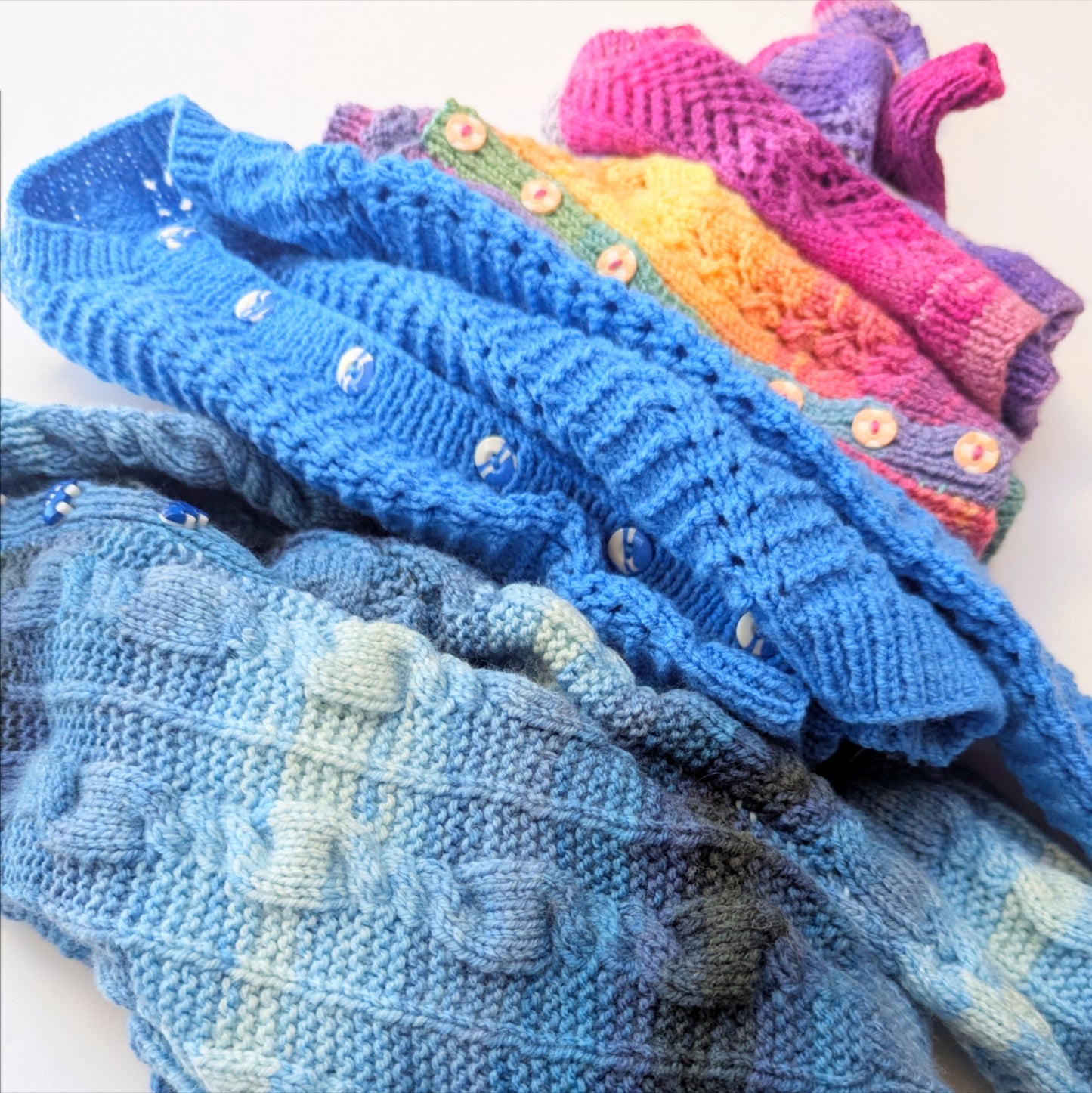 Blue Ombre Cardigan 4-6 years