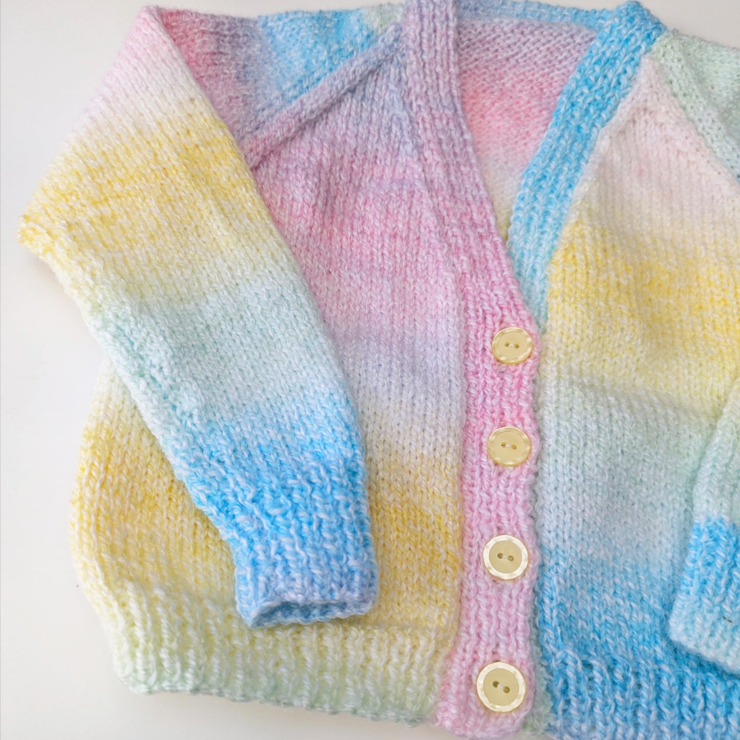 Pastel Rainbow Cardigan 2-3 years