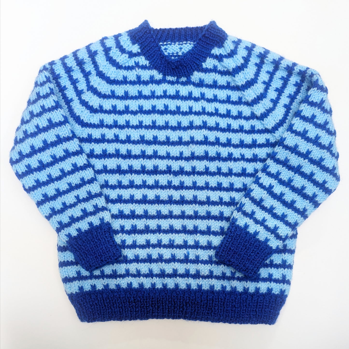 Blue Pattern Jumper 3-4 years