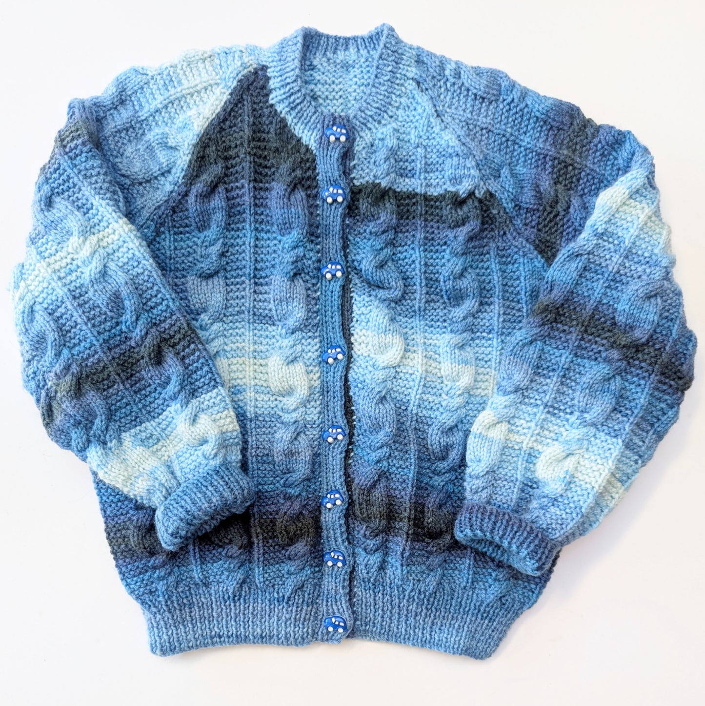 Blue Ombre Cardigan 4-6 years