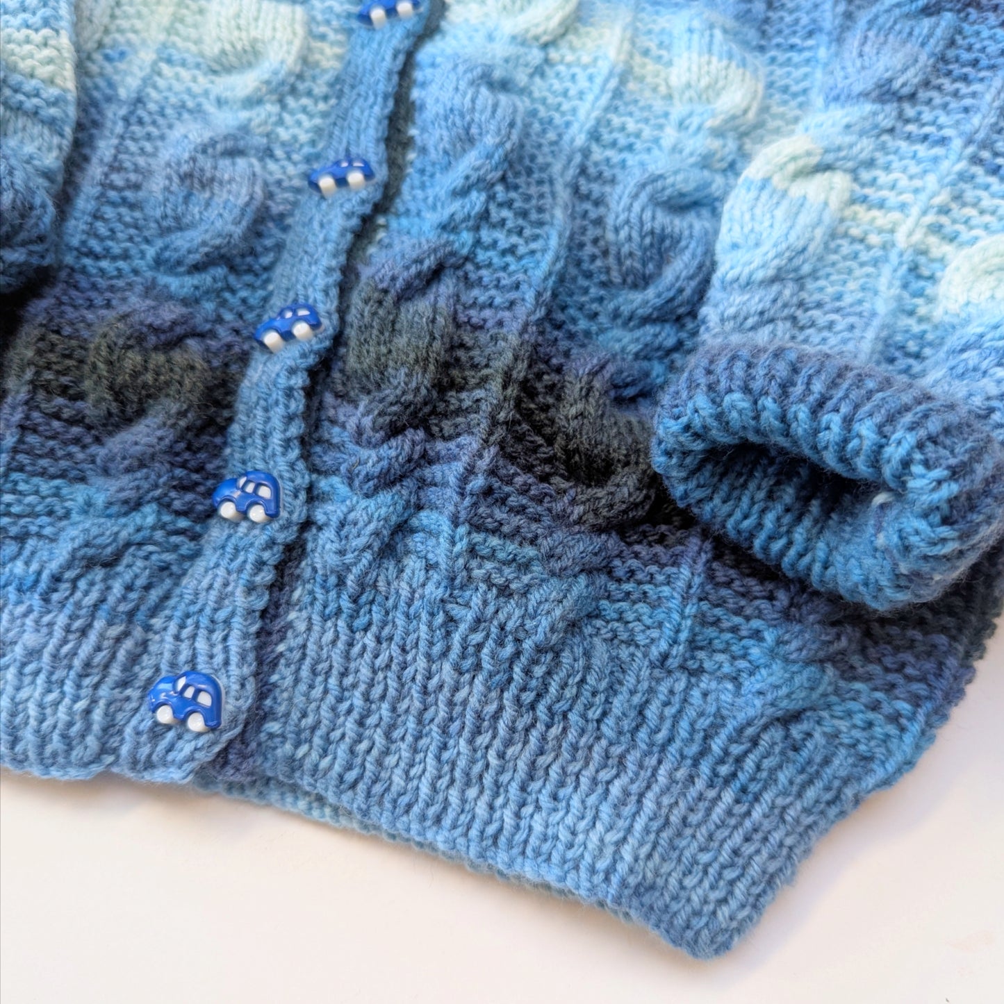 Blue Ombre Cardigan 4-6 years