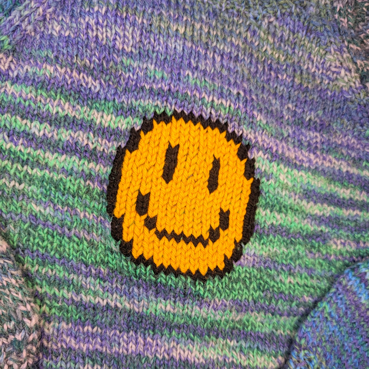 Blue Mix Smiley Jumper 2-3 years