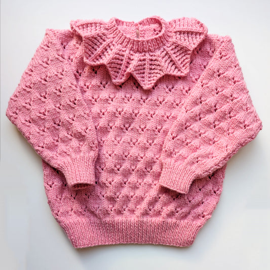 Pink Collar Jumper 4-6 years